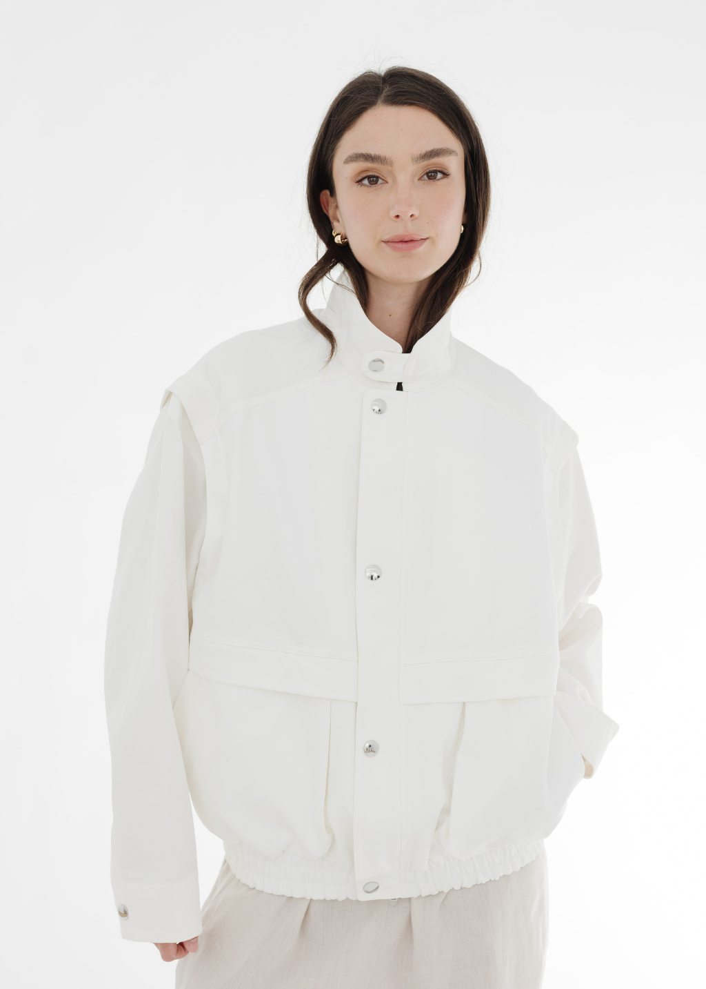 Tibi Patchwork Twill Slicker Jacket | Shop Tula