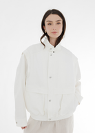 Tibi Patchwork Twill Slicker Jacket | Shop Tula