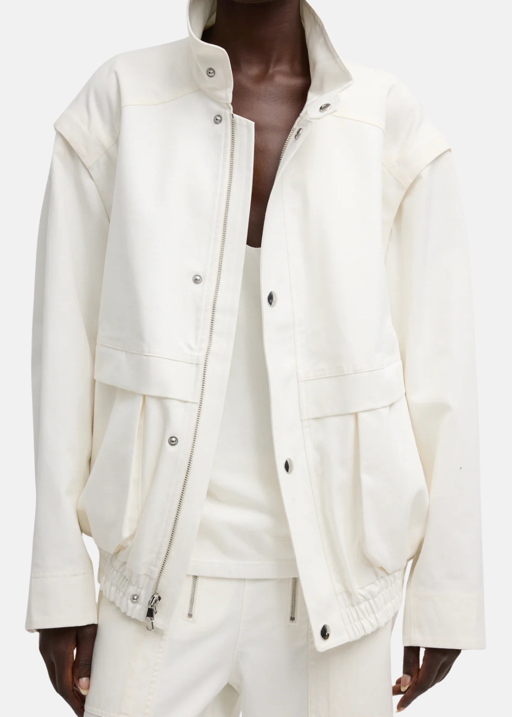 Tibi Patchwork Twill Slicker Jacket | Shop Tula