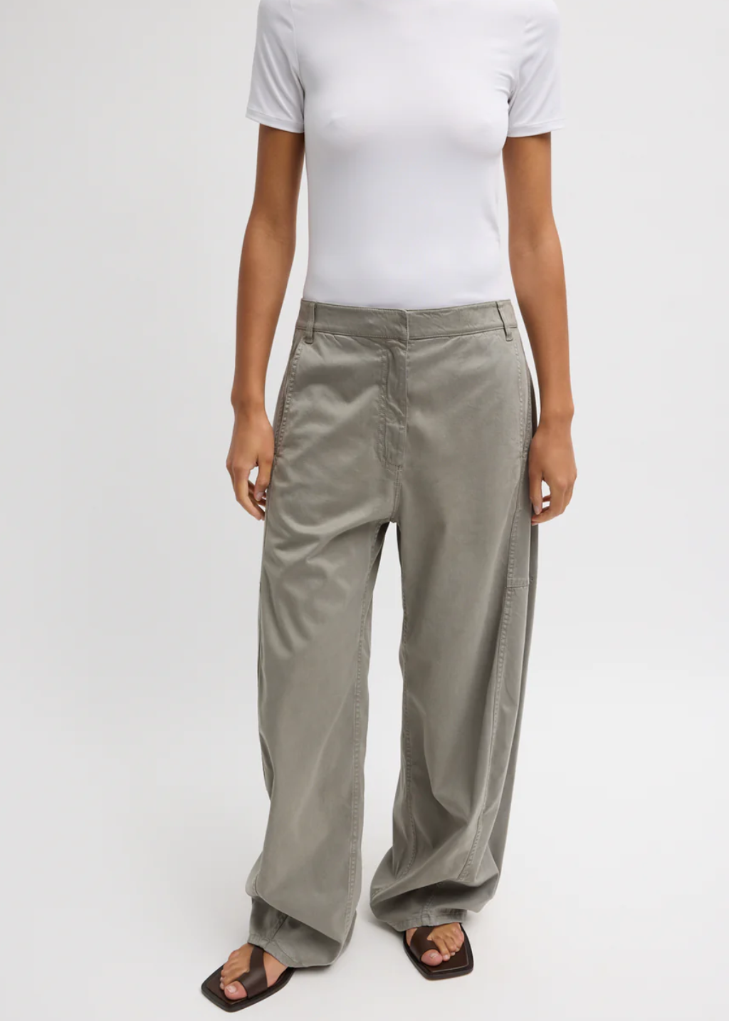 Tibi Reactive Stretch Twill Sid Pant | Shop Tula