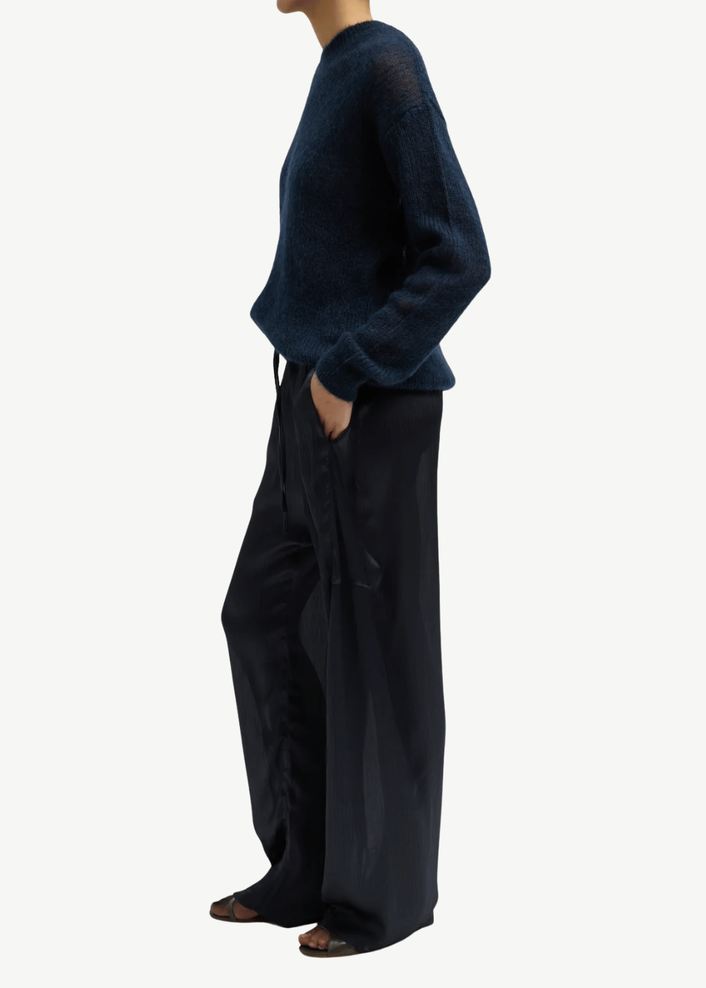 Tibi Satin Plisse Winslow Pant | Shop Tula