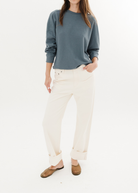 Tibi Selvedge Denim Alec Jean in Natural |  Shop Tula