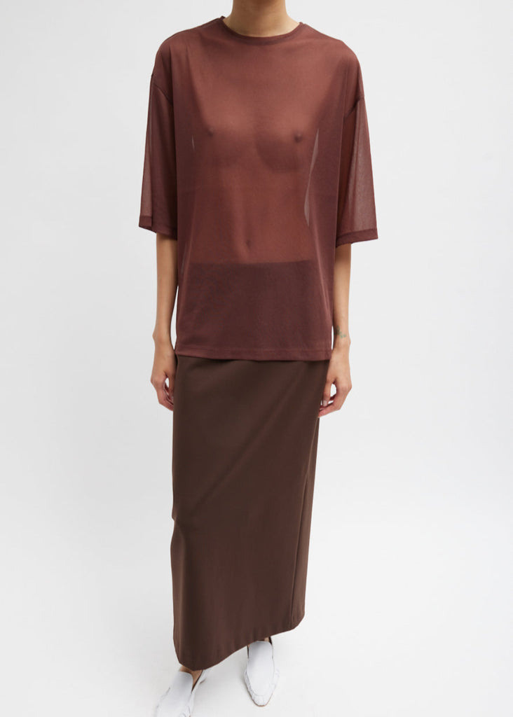 Tibi Sheer Gauze T-Shirt| Tula's Online Boutique