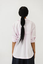 Tibi Shirting Gabe Oversized Shirt in Pink | Shop Tula
