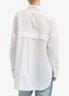 Tibi Shirting Gabe Oversized Shirt in White | Shop Tula