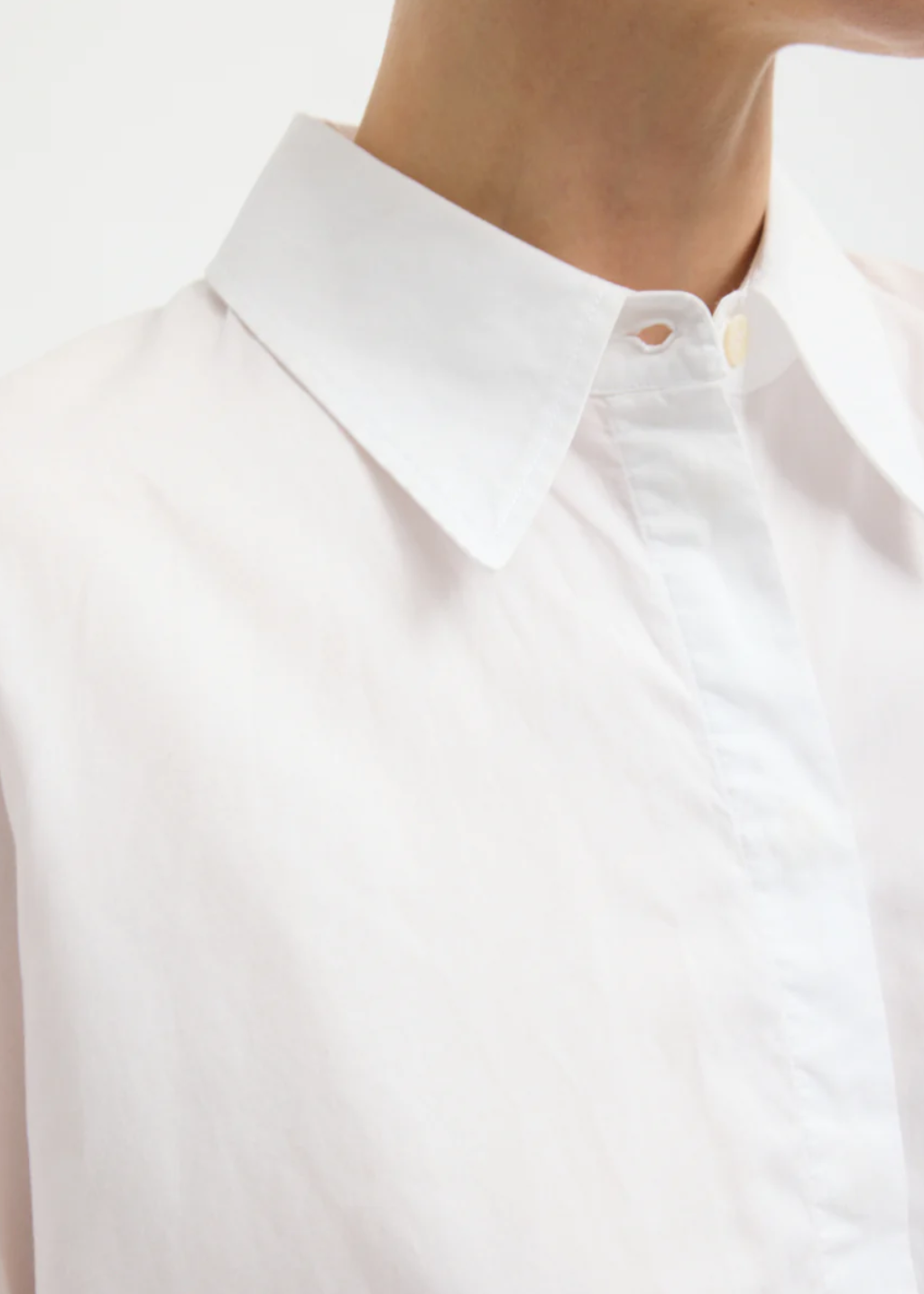 Tibi Shirting Gabe Oversized Shirt in White | Shop Tula