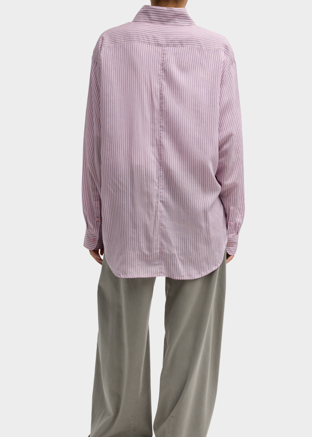 Tibi Silk Striped Pintucked Shirt | Shop Tula