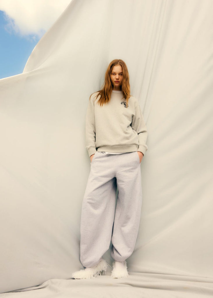 Tibi Sweatshirt Program Winslow Pant in Heather Grey | Tula's Online Boutique