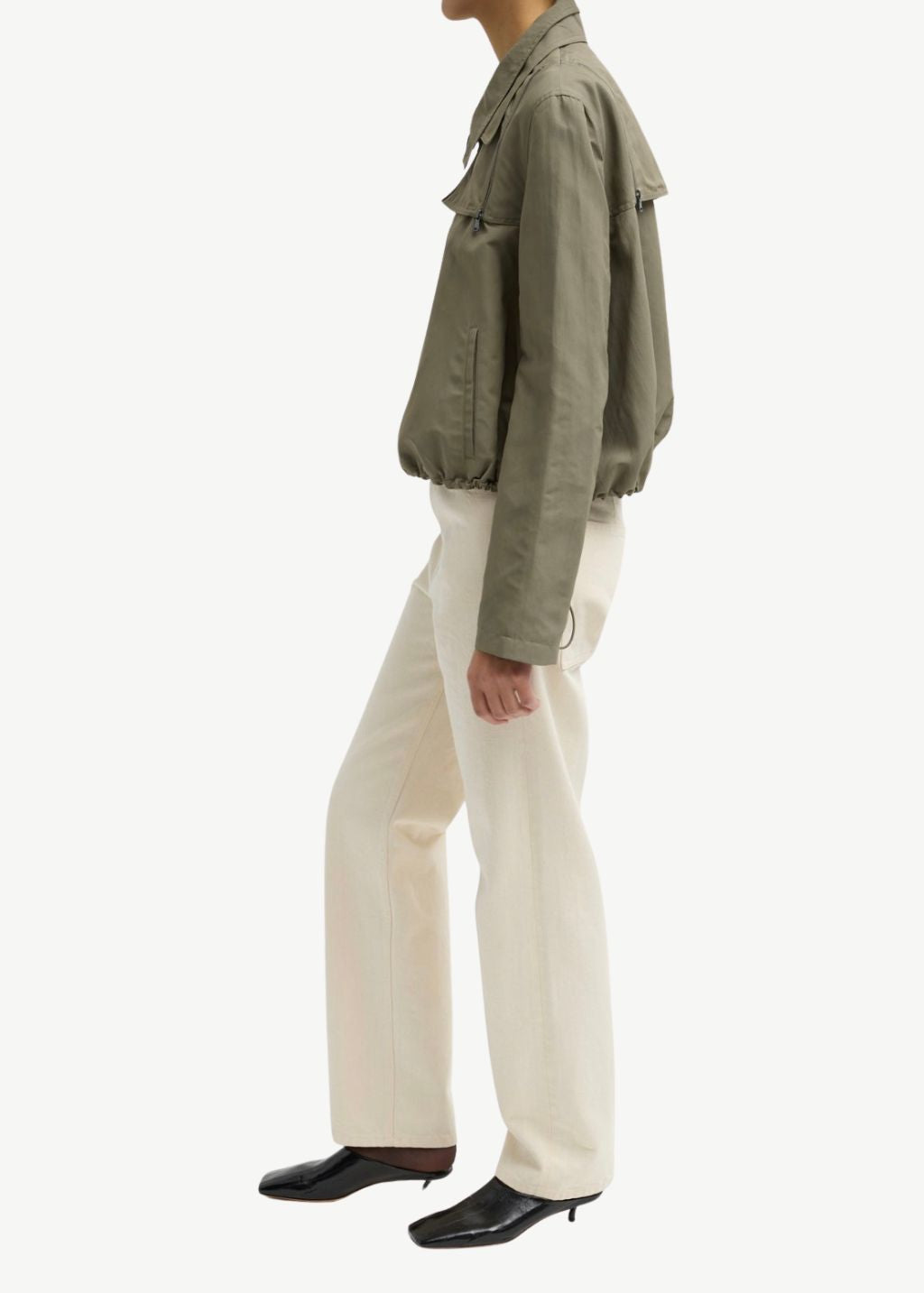 Tibi Techy Twill Trapeze Anorak Bomber Shop Tula