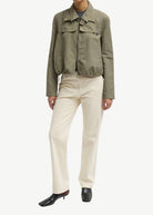 Tibi Techy Twill Trapeze Anorak Bomber | Shop Tula
