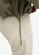 Tibi Techy Twill Trapeze Anorak Bomber in Dark Hazelnut | Shop Tula