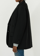 Tibi Tropical Wool Liam Blazer in Black | Shop Tula