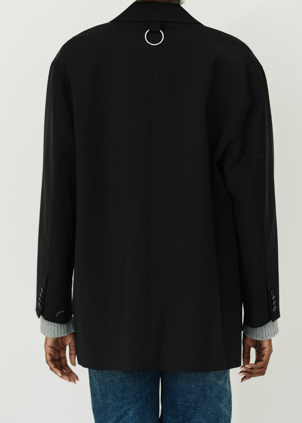 Tibi Tropical Wool Liam Blazer in Black | Shop Tula