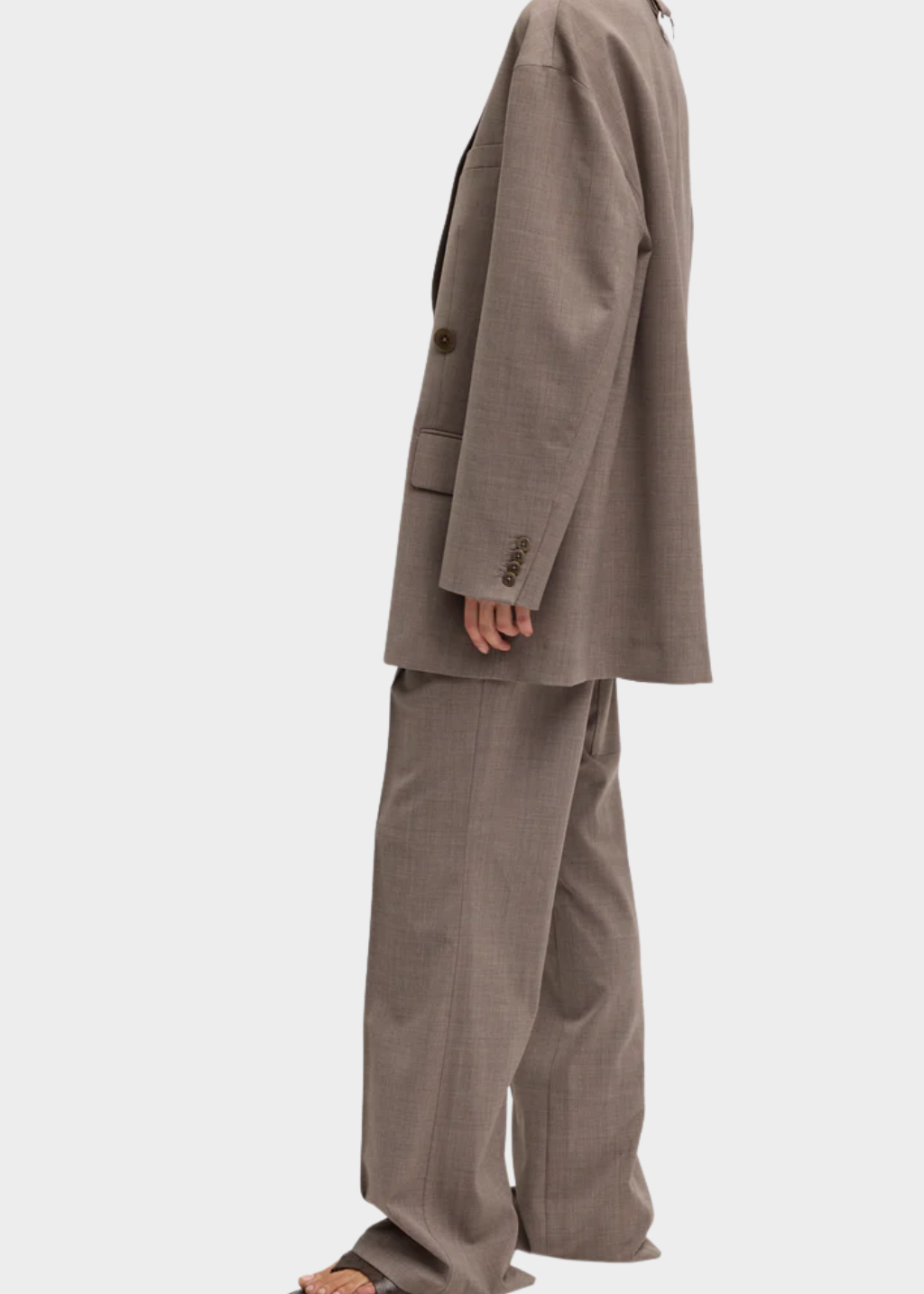 Tibi Tropical Wool Liam Blazer in Cedar | Shop Tula