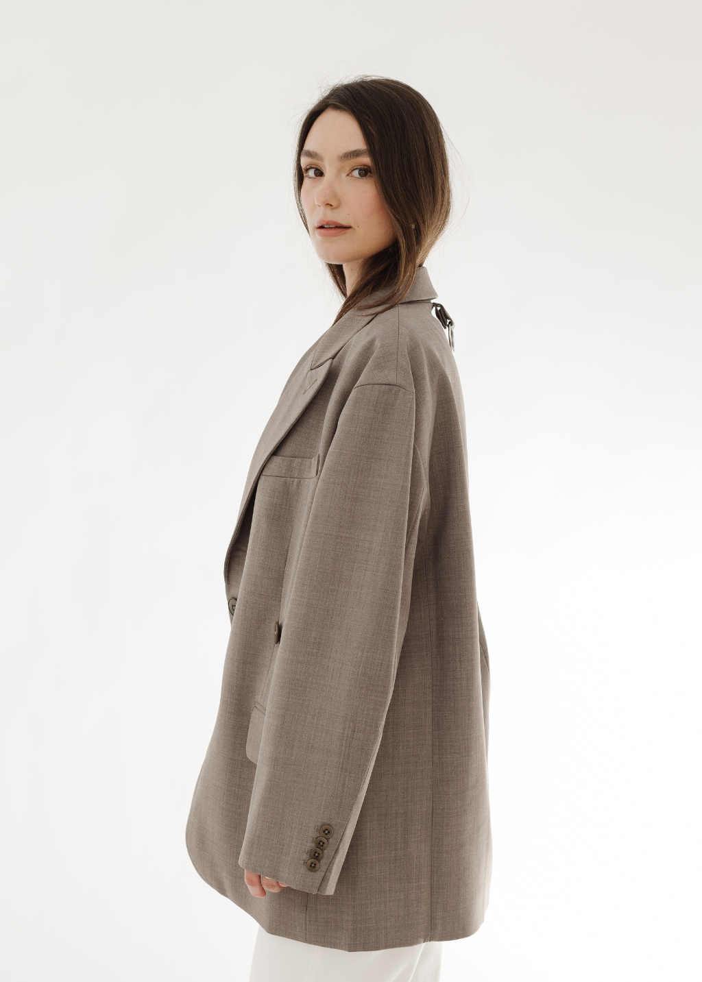 Tibi Tropical Wool Liam Blazer in Cedar | Shop Tula