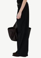 Tibi Tropical Wool Stella Pant in Black | Shop Tula