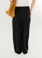 Tibi Tropical Wool Stella Pant in Black | Shop Tula