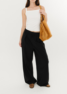 Tibi Tropical Wool Stella Pant in Black | Shop Tula