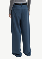 Tibi Tropical Wool Stella Pant in Blue Fog | Shop Tula