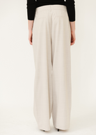 Tibi Tropical Wool Stella Pant in Oatmeal | Shop Tula