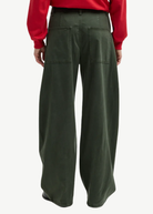 Tibi Twill Sid Pant in Army Green | Shop Tula