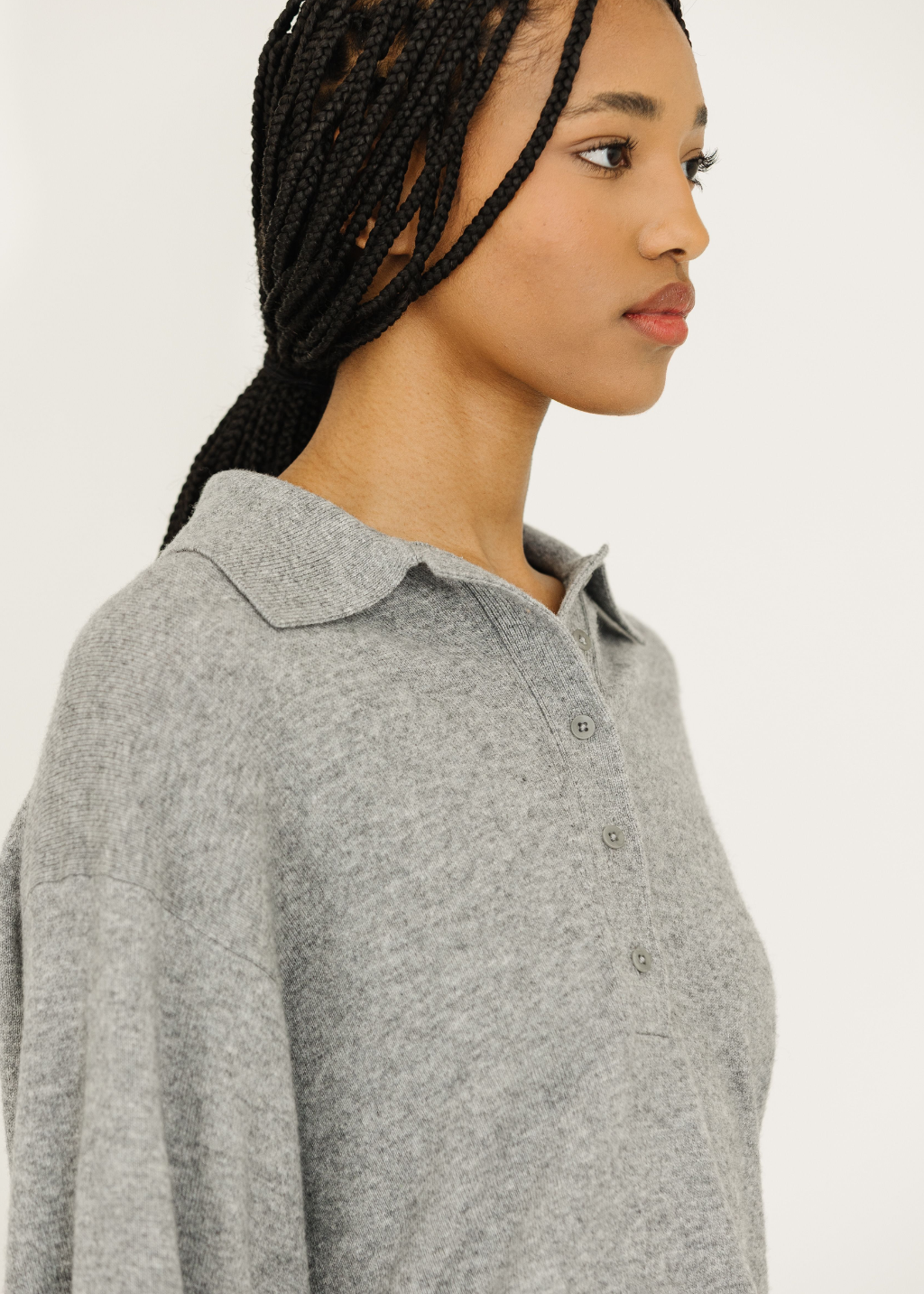 Tibi Washable Cashmere Oversized Easy Polo | Shop Tula
