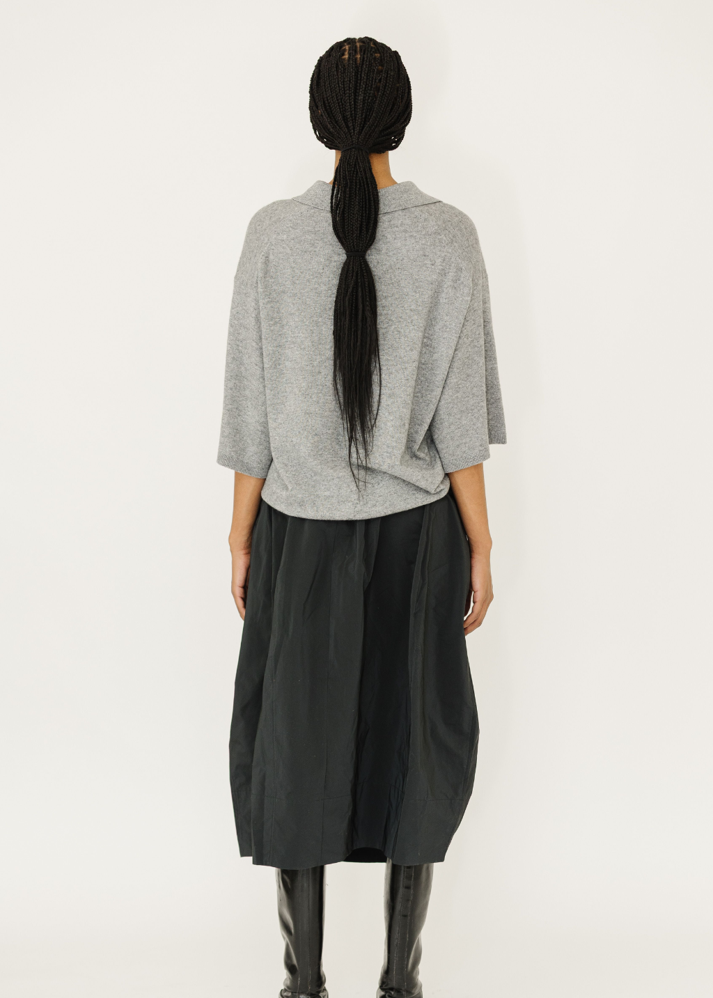 Tibi Washable Cashmere Oversized Easy Polo | Shop Tula
