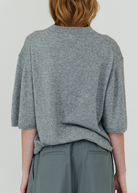 Tibi Washable Cashmere Oversized Easy T in Grey | Shop Tula