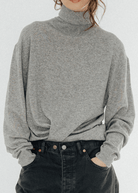 Tibi Washable Cashmere T-neck Sweater | Shop Tula