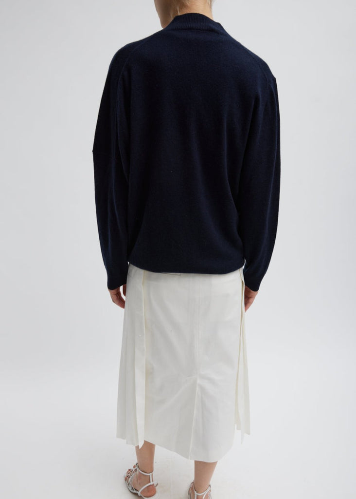 Tibi Washable Cashmere Warp V-Neck Pullover | Tula's Online Boutique