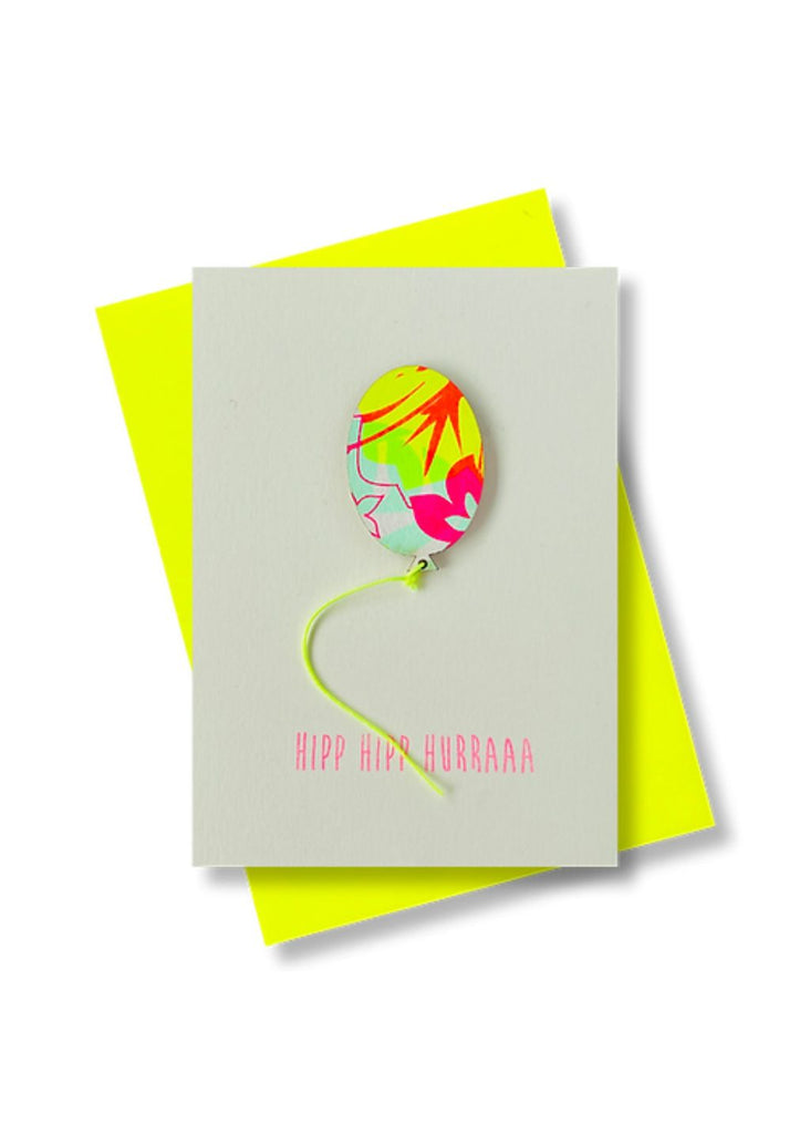 Pink Stories Hipp Hipp Huraaa Balloon Greeting Card | Tula's Online Boutique