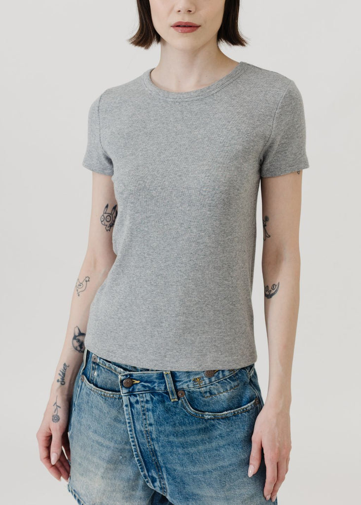 Velvet Bedford Top in Heather Grey | Tula's Online Boutique