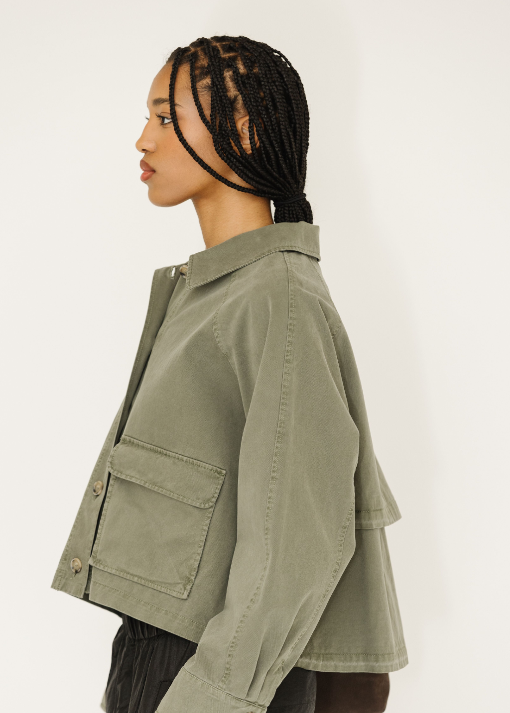 Velvet Carrington Jacket in Axe | Shop Tula