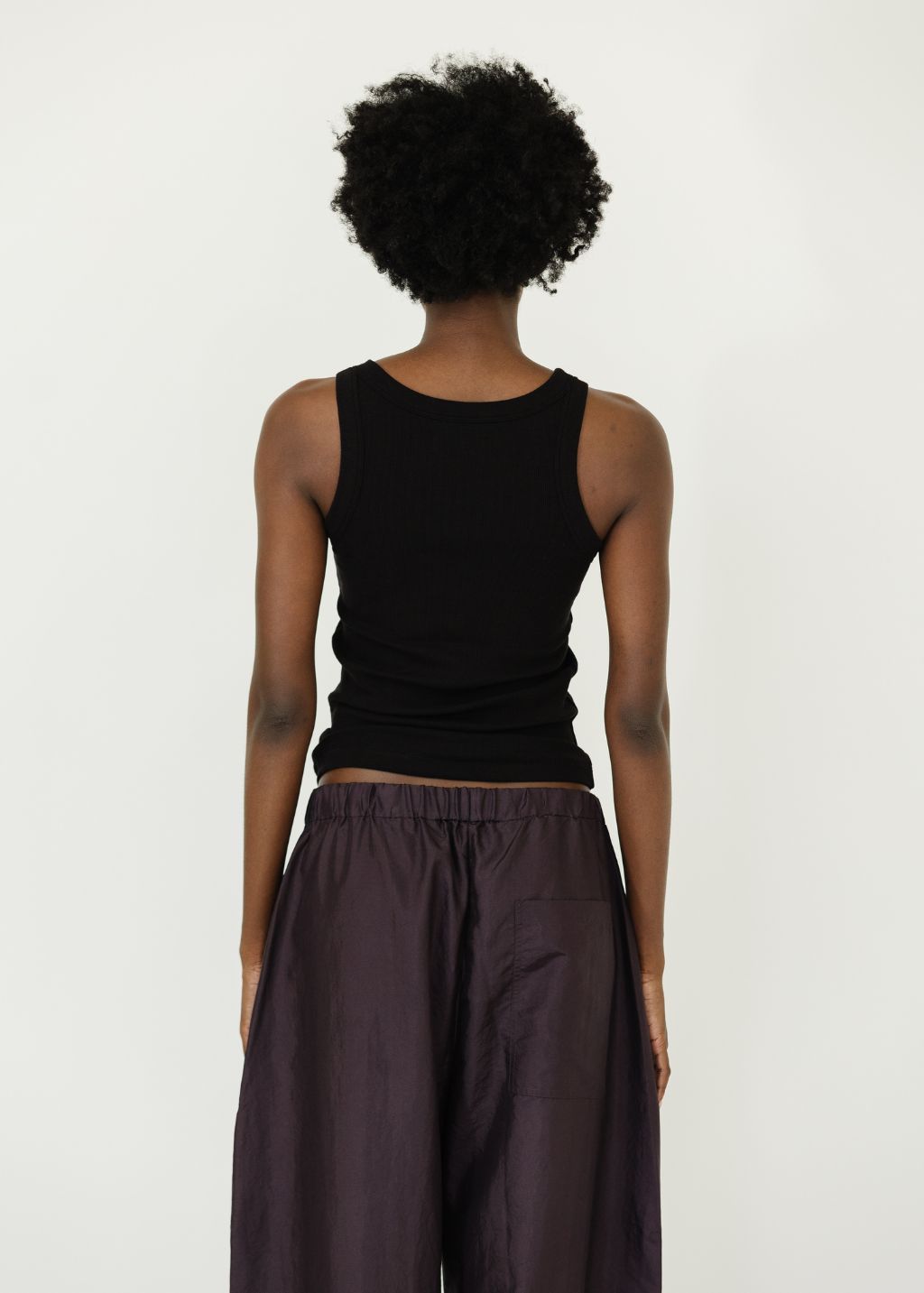 Velvet Cruz Crew Tank in Black | Shop Tula