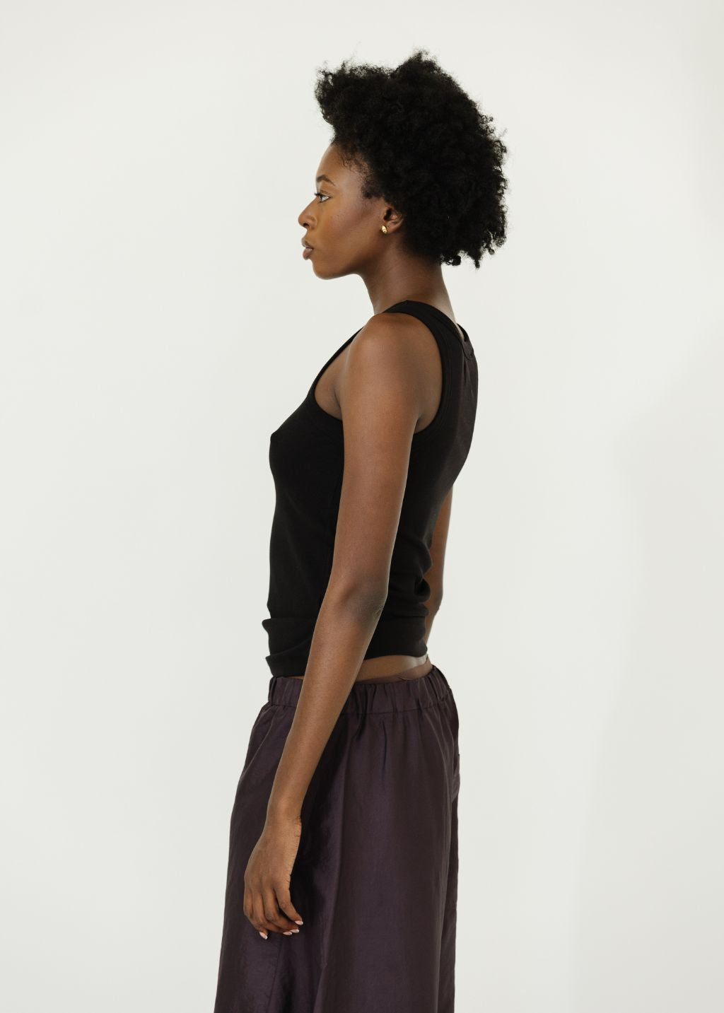 Velvet Cruz High Neck Tank in Black | Shop Tula