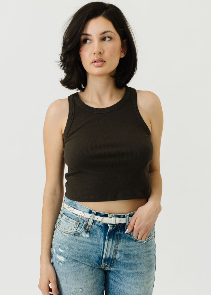 Velvet Harla Top in Hedge Green | Tula's Online Boutique