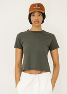 Velvet Leigh Top in Olive | Shop Tula