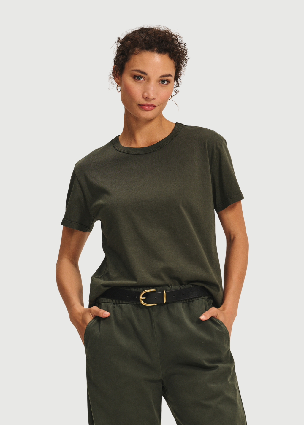 Velvet Leigh Top in Olive | Shop Tula
