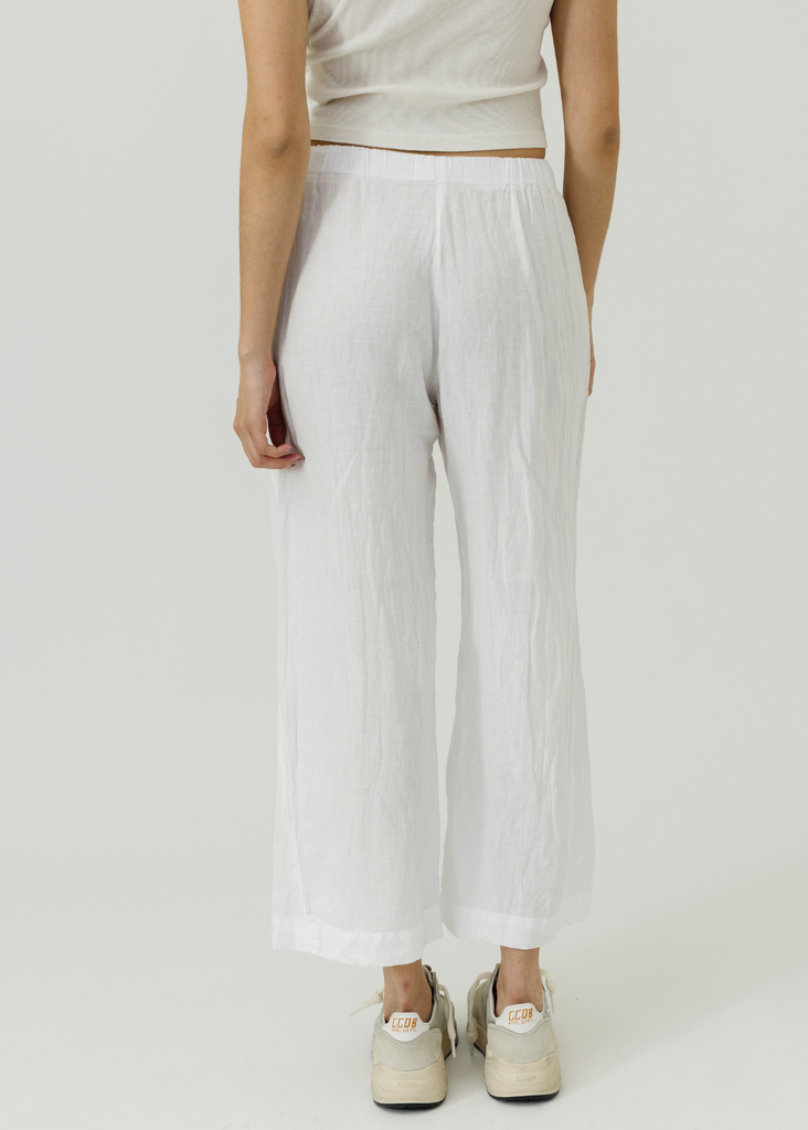 Velvet Lola Pant in White BACK | Tula's Online Boutique