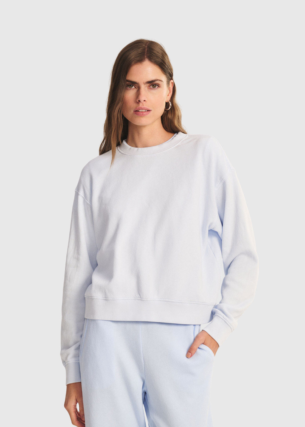 Velvet Yoko Lounge Top in Ice | Shop Tula