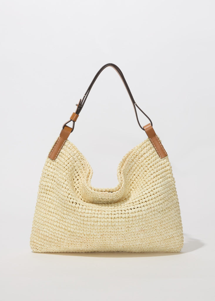 Proenza Schouler Minetta Raffia Bag Front | Tula's Online Boutique