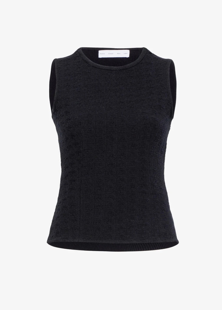 Proenza Schouler Hazel Top in Black Tweed Flat | Tula's Online Boutique