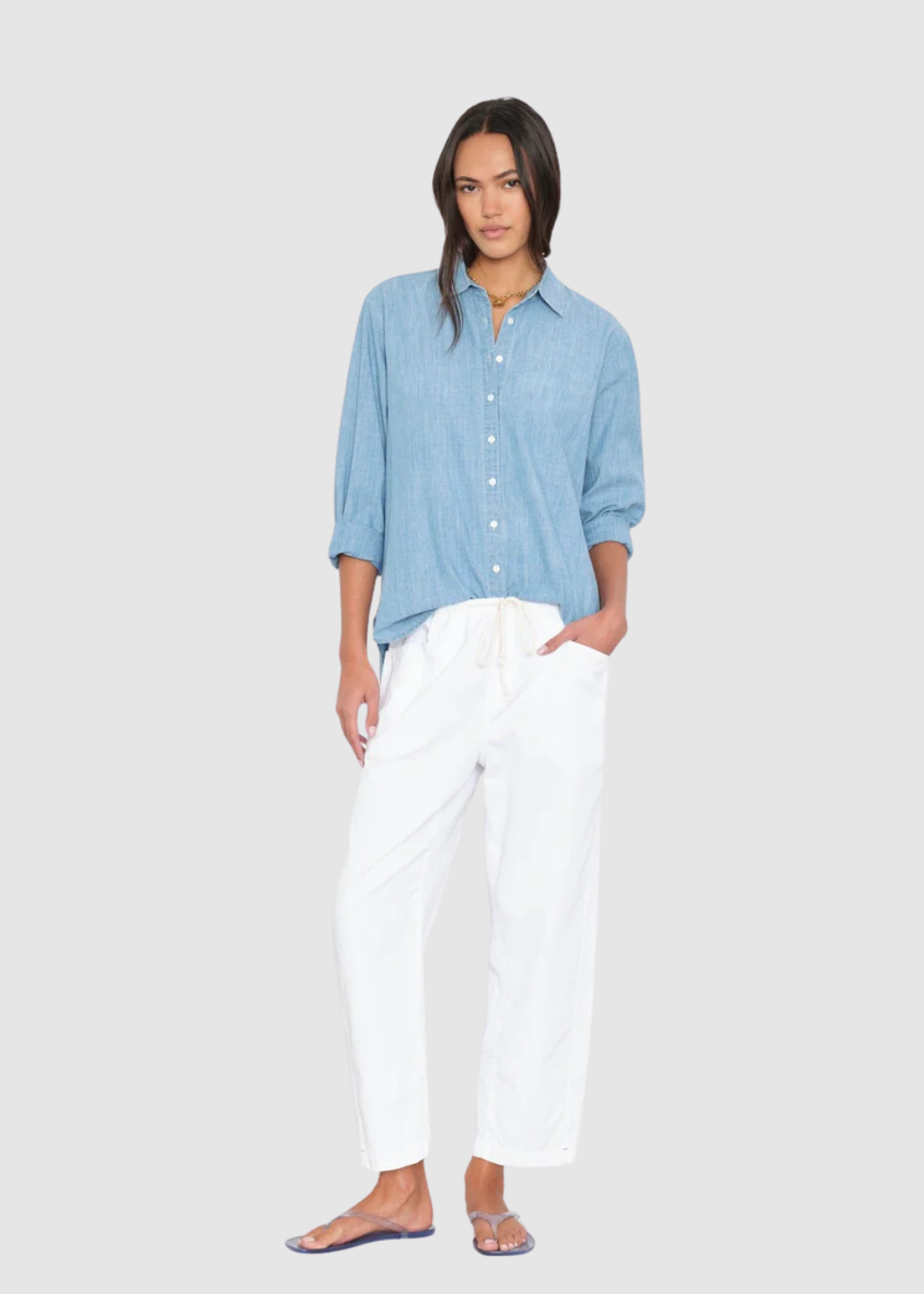 Xírena Baxter Pant in White | Shop Tula