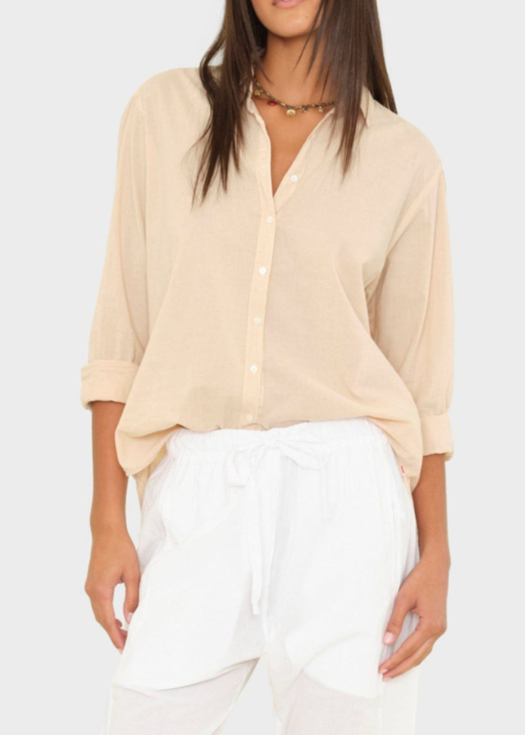 Xírena Beau Shirt in Parchment | Shop Tula