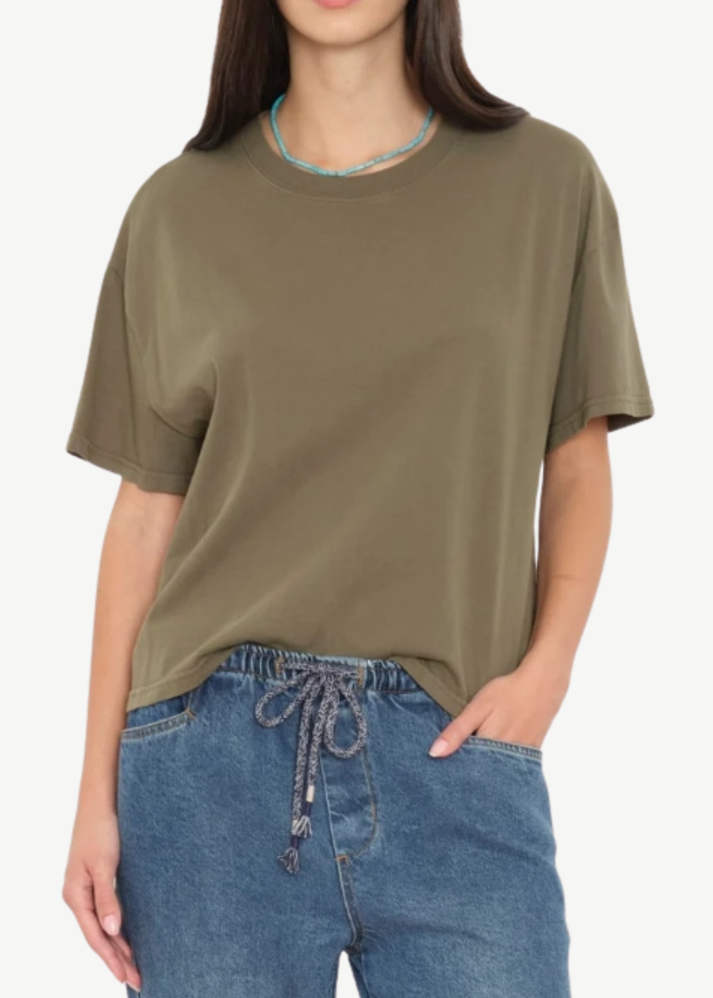 Xírena Carter Tee in Dusty Moss | Shop Tula