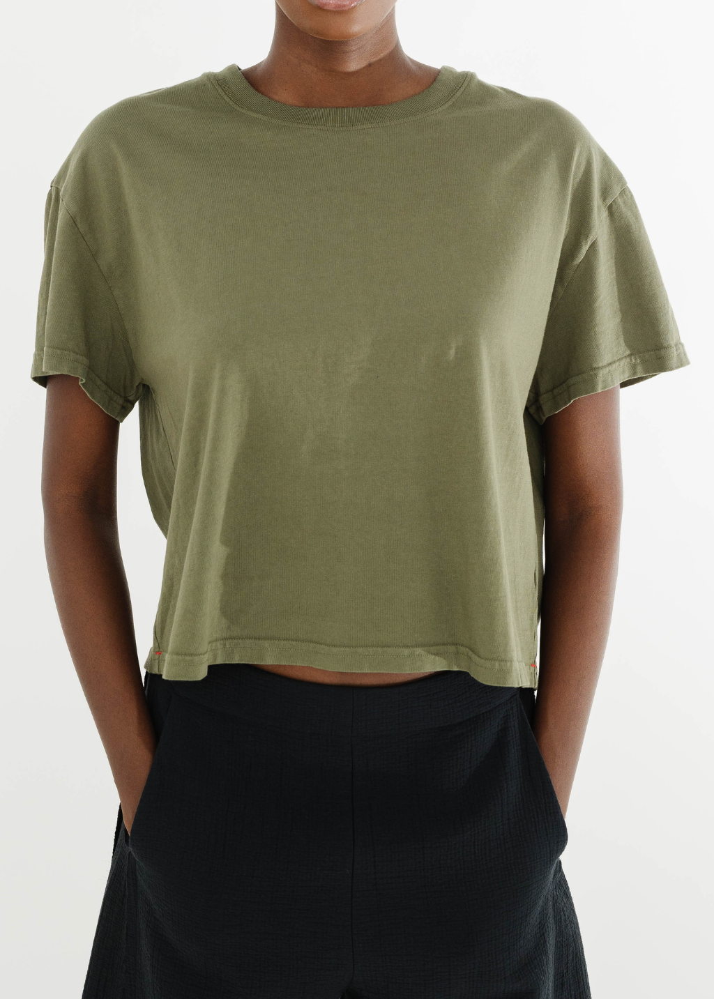 Xírena Carter Tee in Dusty Moss | Shop Tula