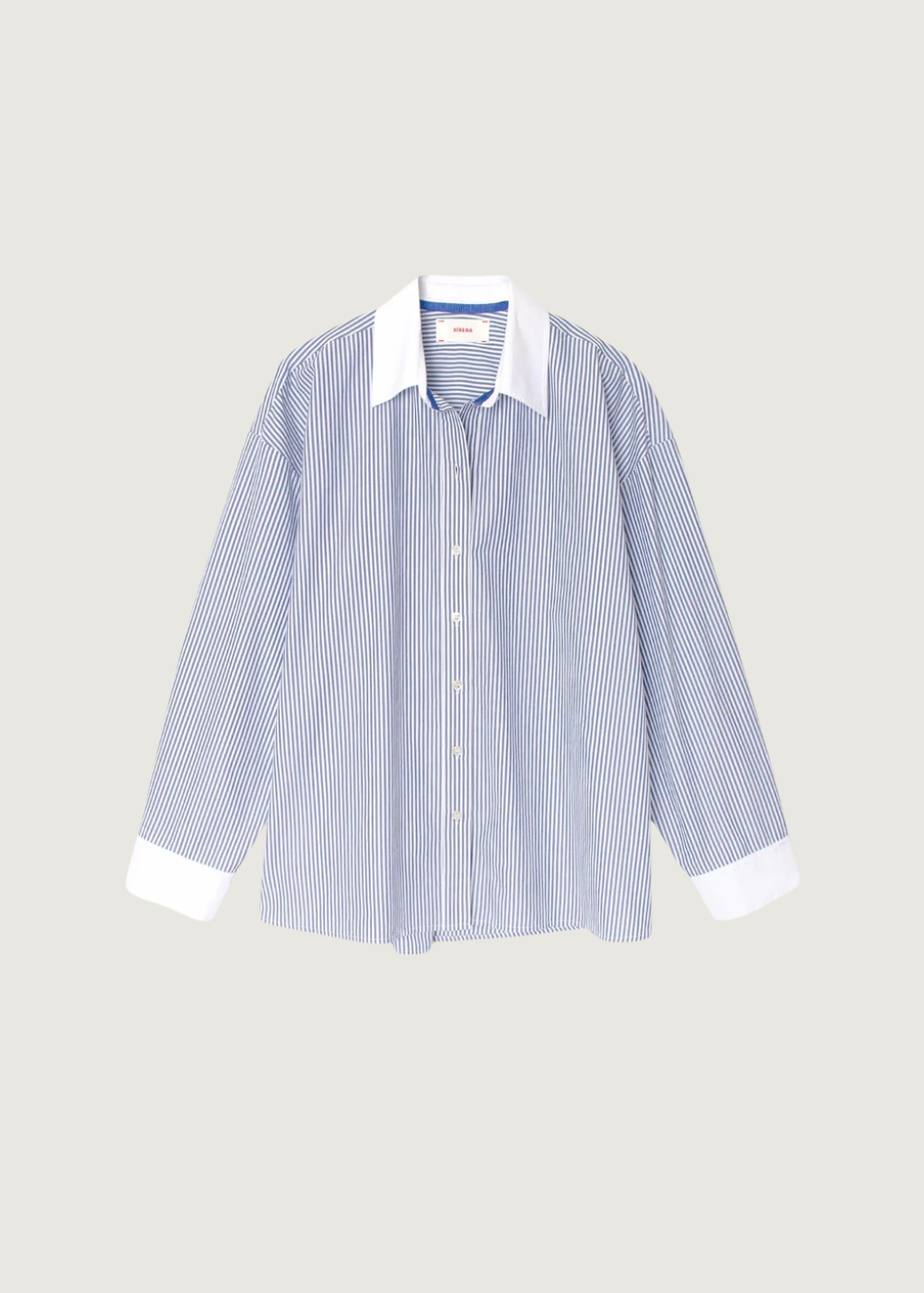 Xírena James Shirt in True Blue Stripe | Shop Tula
