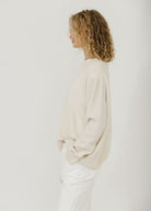 Xírena Lela Cashmere Sweater in Paper White | Shop Tula