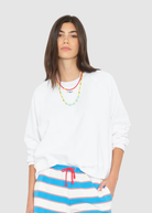 Xírena Marathon Sweatshirt in White | Shop Tula