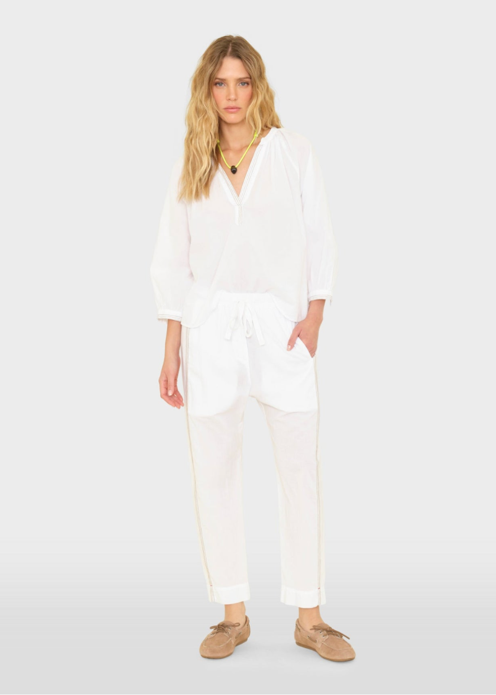 Xirena Draper Pant in White Sand | Shop Tula
